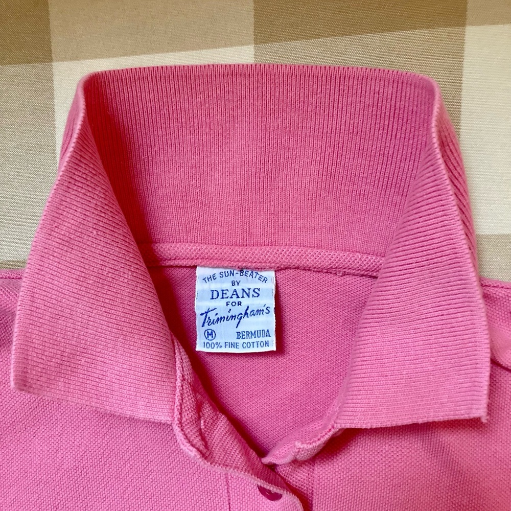 Preppy Polo Womens M, Triminghams of Bermuda